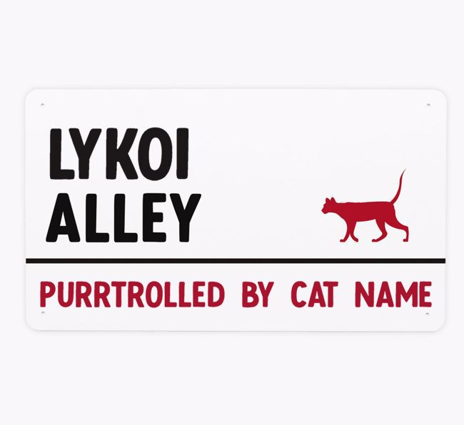 {breedCommonName} Alley: Personalized Metal Sign